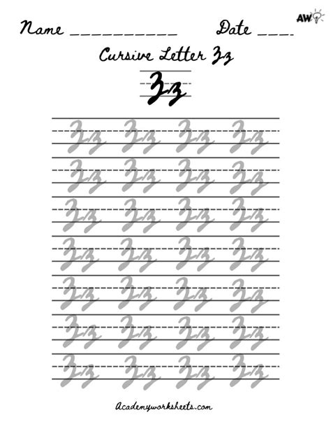 how to do the letter z in cursive|Cursive Writing .
